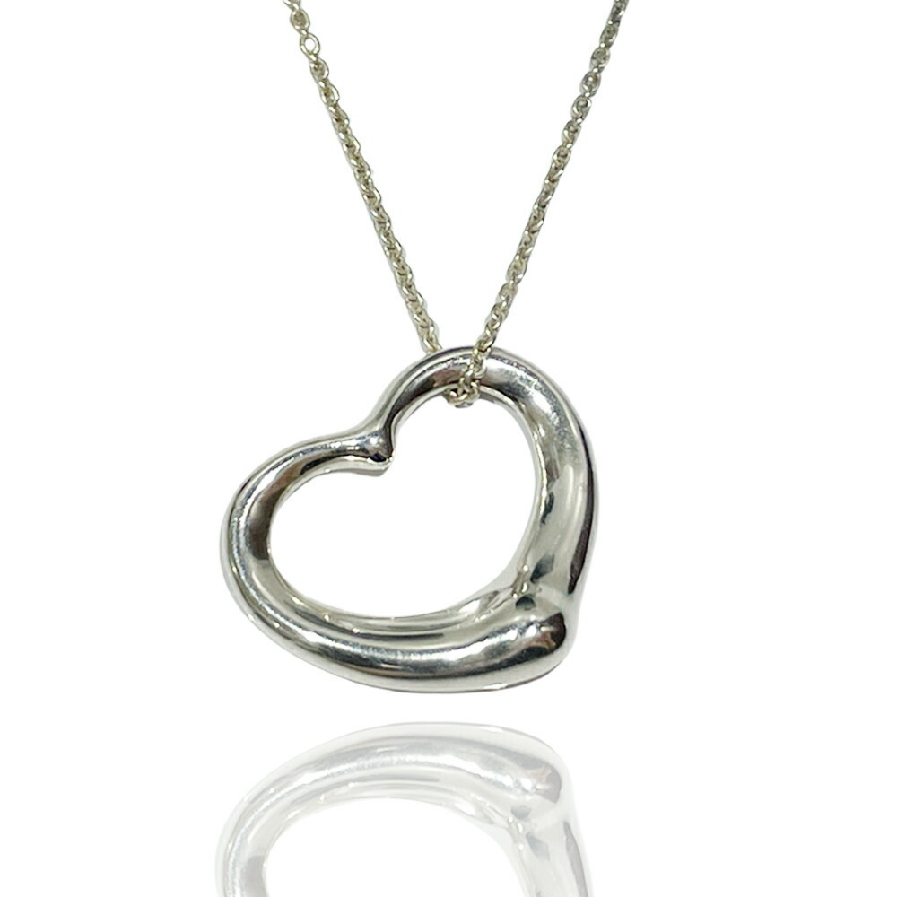 Tiffany Open Heart Large Necklace Silver